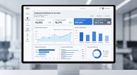 Analytics dashboard showing travel spend metrics