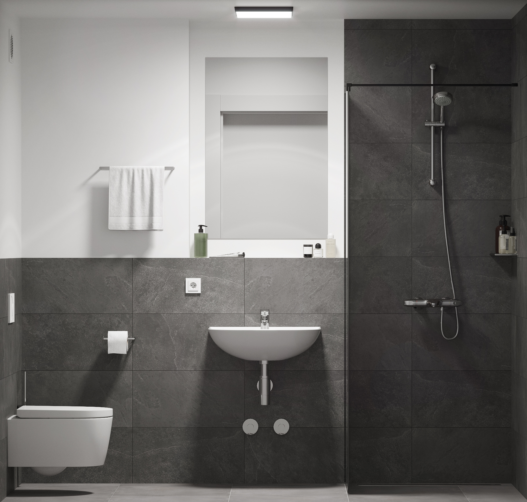 Single Apartment – Badezimmer