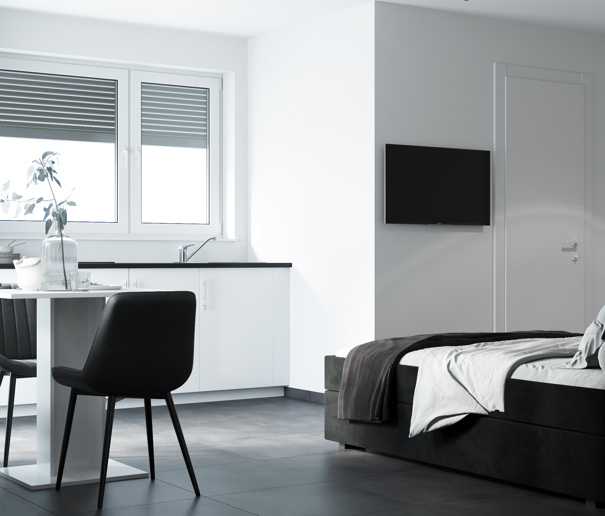 Premium Apartment – Ess-/Arbeitsbereich/Küche