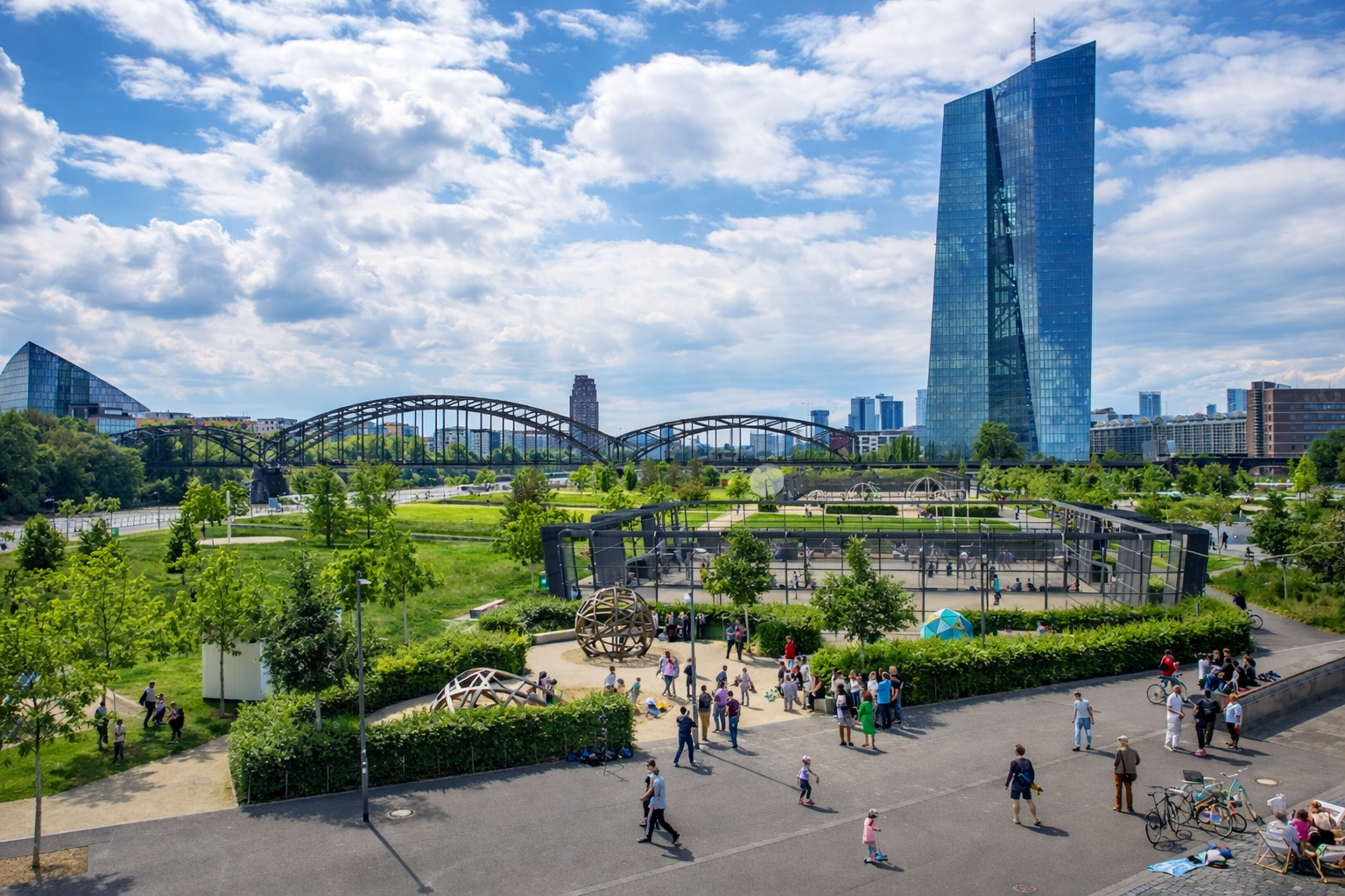 Europäische Zentralbank Frankfurt – Longstay Frankfurt nahe Bankenviertel und Mainufer