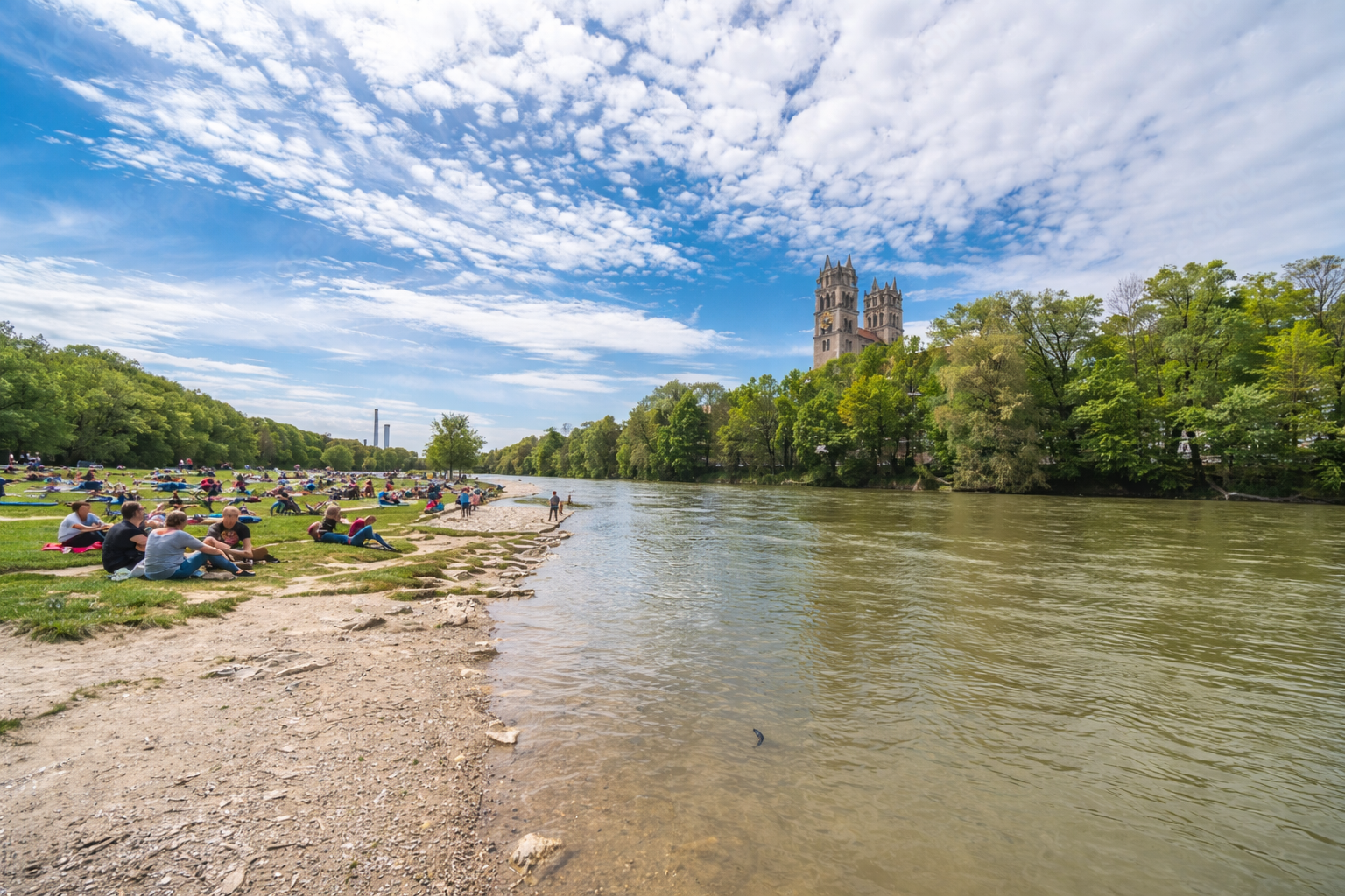 Isarufer München mit Business Apartments und zentraler Lage