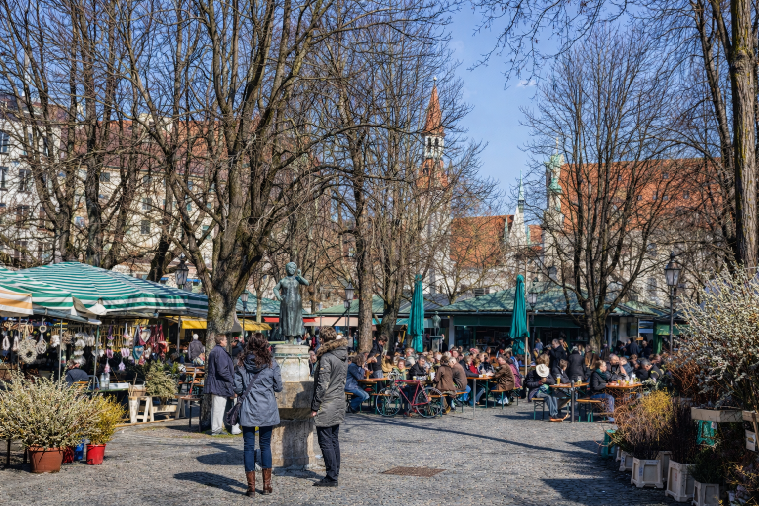 Viktualienmarkt München nahe möblierte Apartments auf Zeit