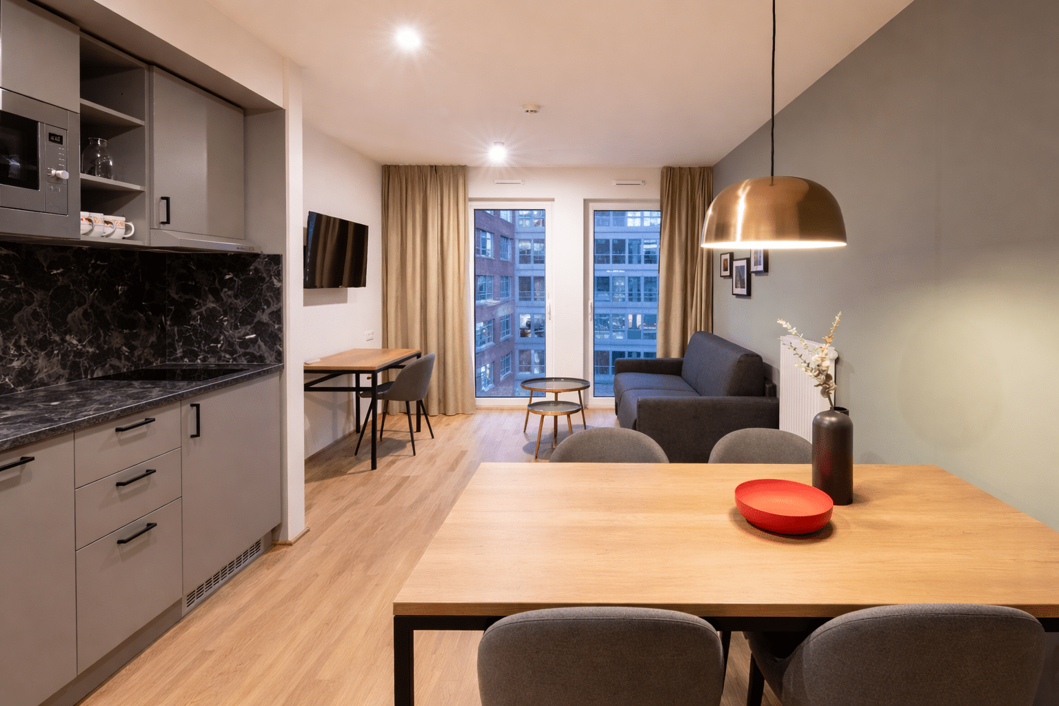 Serviced Apartment Frankfurt West Wohnbereich