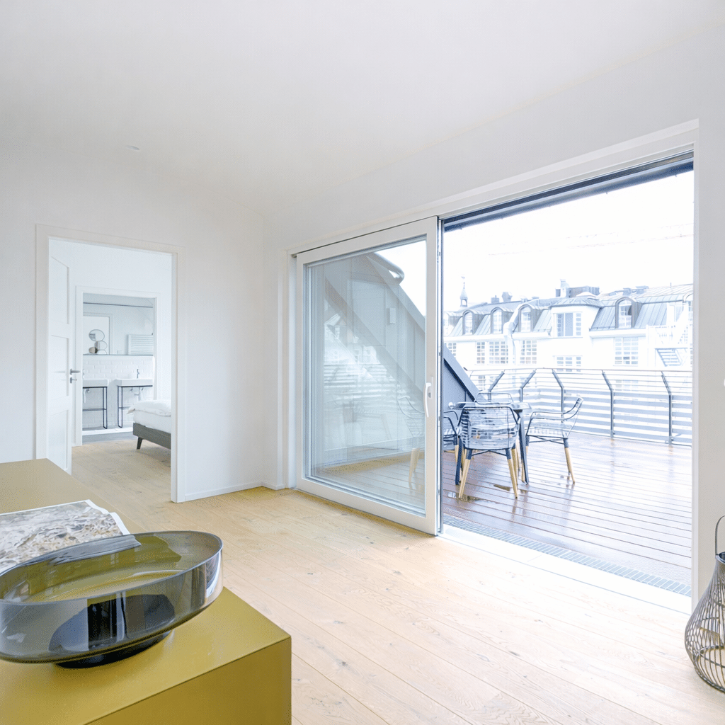 Großzügiges Premium Apartment München Wohnbereich