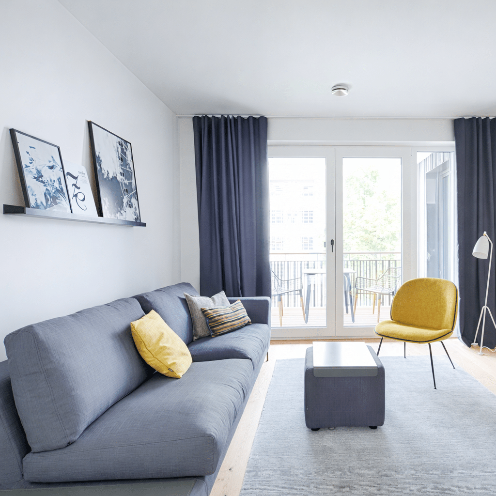 Schlafzimmer Apartment München hochwertig