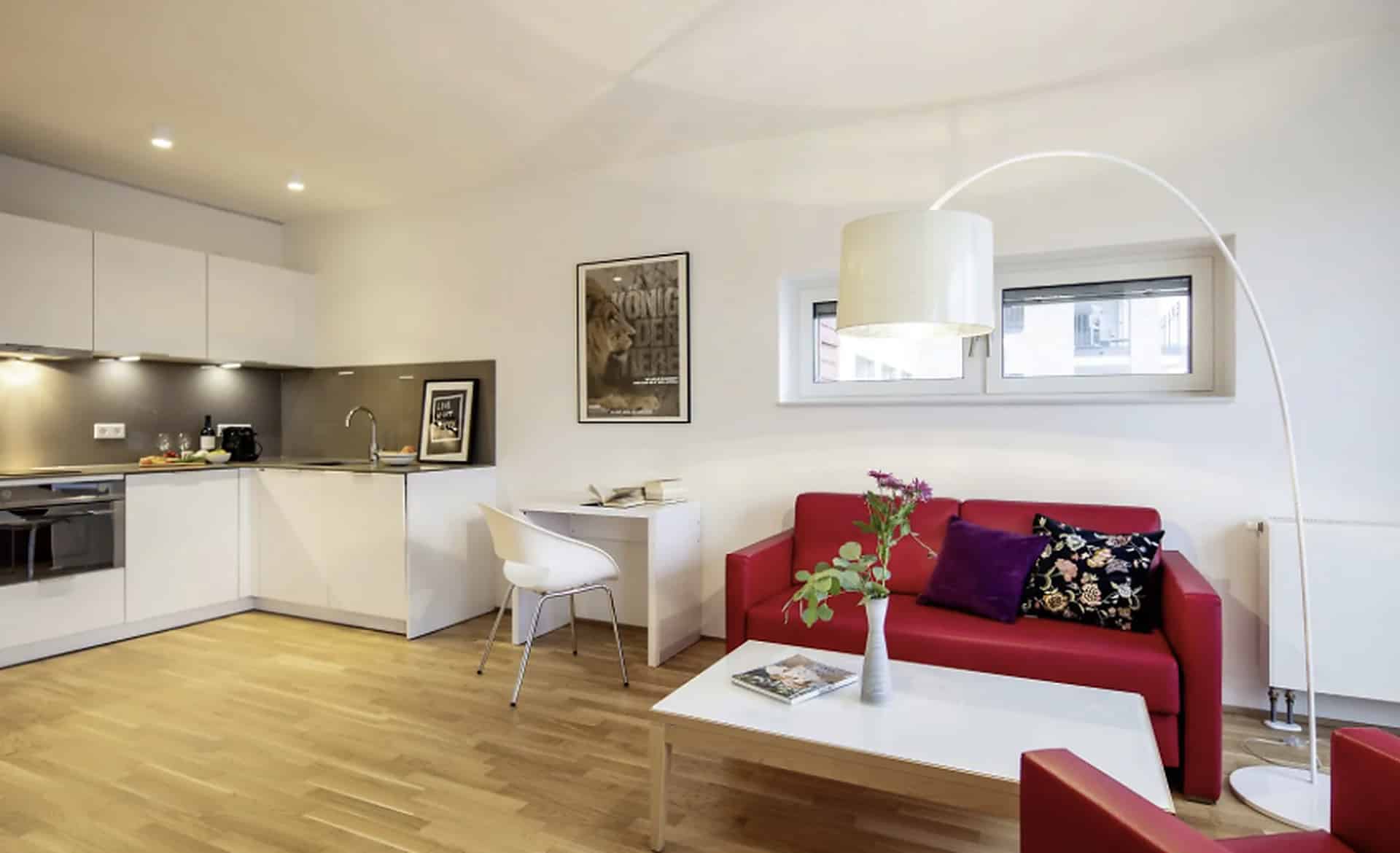 Business Apartment Frankfurt Ostend Küche
