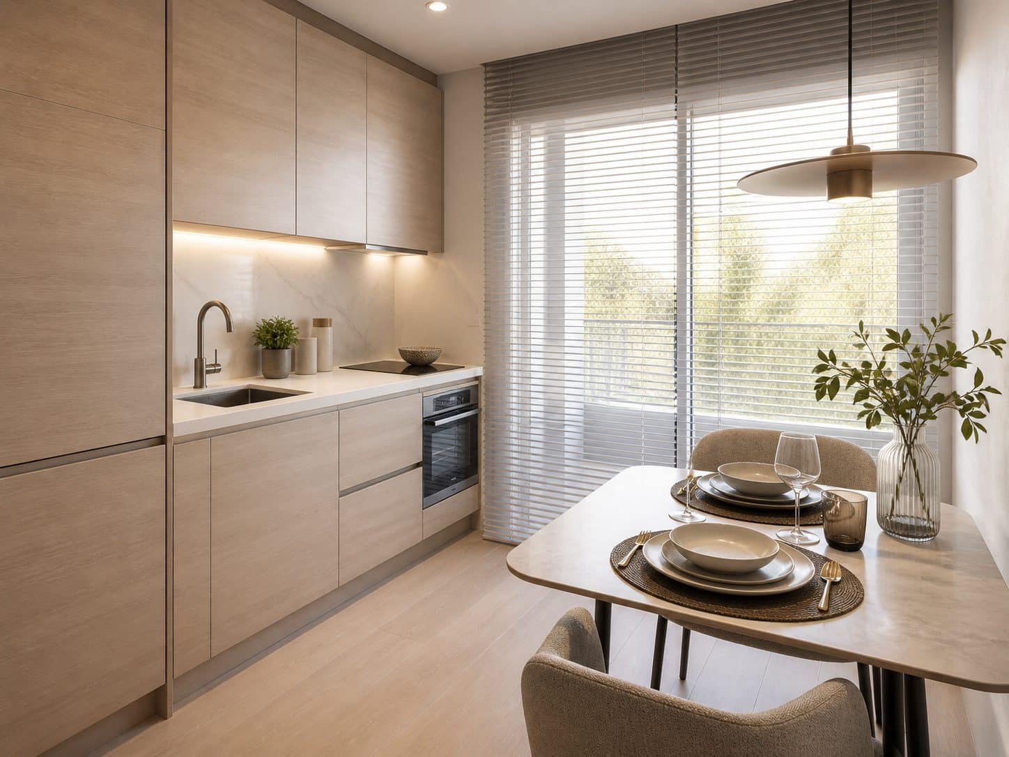 Serviced Apartment für Monteure und Facharbeiter mit möblierter Ausstattung und Küche